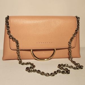 Henri bendel marquis convertible clutch shoulder bag in blush pink/ peach